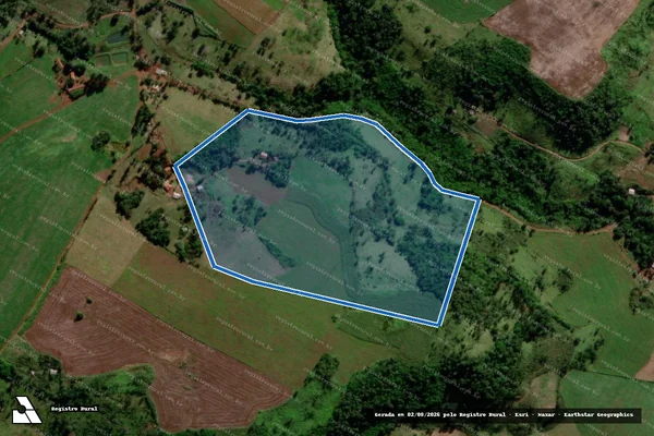 Imagem de satélite de Lote 192 ? Projeto de Assentamento Marcos Freire - Matrícula L192 P1 em Rio Bonito do Iguaçu - PR