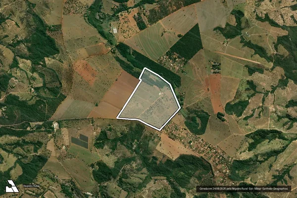 Imagem de satélite de Fazenda Alphaville - GLEBA 01 em Bom Despacho - MG