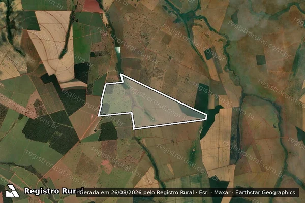 Imagem de satélite de FAZENDA PAULISTA - PARTE 1 em Limeira do Oeste - MG