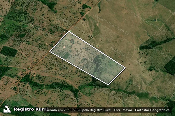 Imagem de satélite de P A CASTANHAL ALMESCÃO LOTE 04 - Parte 1 em São Geraldo do Araguaia - PA