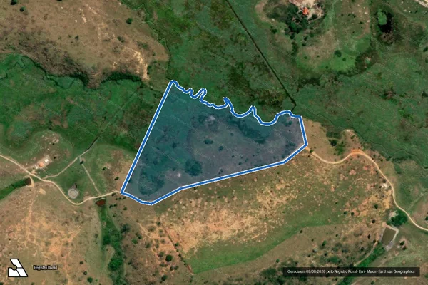 Imagem de satélite de FAZENDA VEREDA - Parte 1 em Crisólita - MG