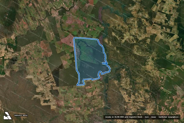 Imagem de satélite de Fazenda Várzea da Onça - Parte 1 em Coribe - BA