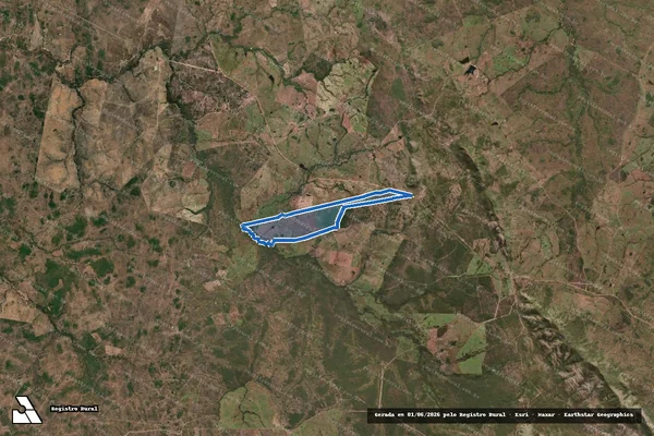 Imagem de satélite de FAZENDA CAPIVARA - Parte 1 em Arraias - TO