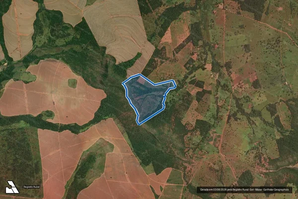 Imagem de satélite de FAZENDA SÃO VICENTE - 001 em Ituiutaba - MG