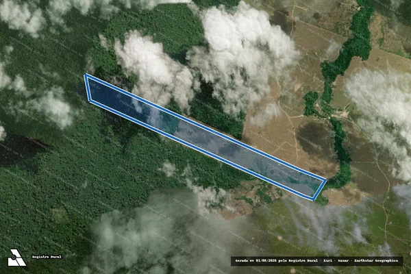 Imagem de satélite de SITIO LAGOA DA SORTE - SITIO LAGOA DA SORTE em Brasil Novo - PA