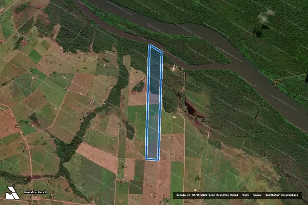 Imagem de satélite de PROJETO DE ASSENTAMENTO AVAÍ - LOTE 104 / Parcela 1