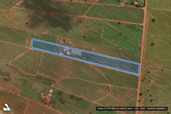 Imagem de satélite de LOTE DE TERRA RURAL SOB Nº 05-C- REMANESCENTE-B - Parcela 1 em Colorado - PR