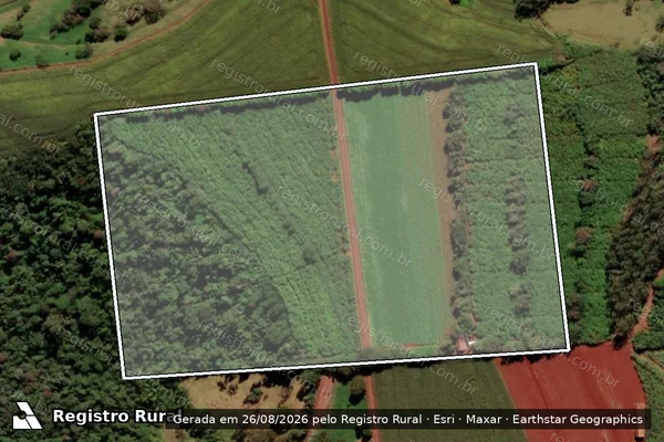 Imagem de satélite de Lote Rural n° 121-A, 3° Polígono - Lote Rural n° 121-A em São Miguel do Iguaçu - PR