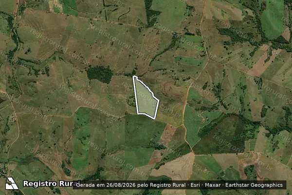 Imagem de satélite de Sitio Santa Sebastiana - Parcela 1 em Flora Rica - SP