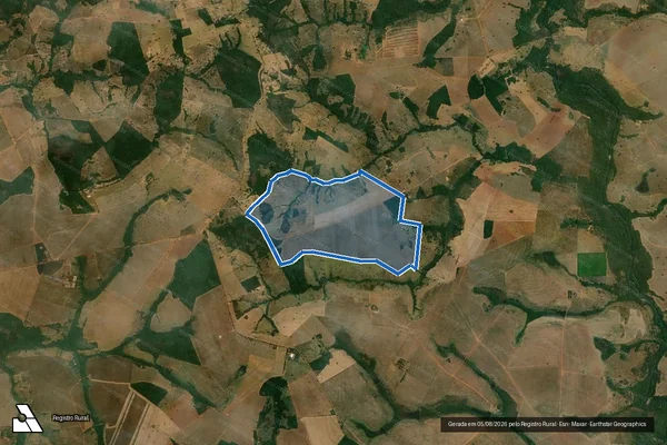 Imagem de satélite de FAZENDA FELICIDADE / 001 em Piracanjuba - GO