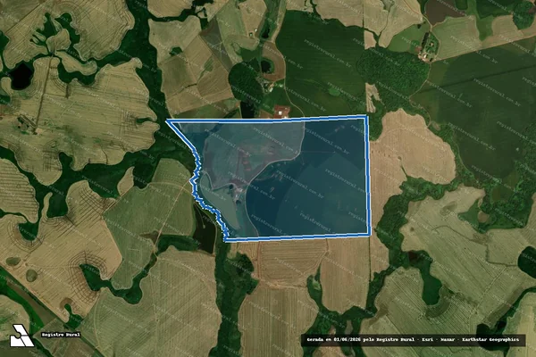 Imagem de satélite de Agropecuária Rancho Grande - Parte 1 em Boa Vista do Incra - RS