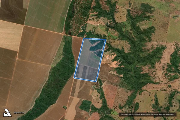 Imagem de satélite de Lote ? 67 - Parte 1 em Ribeirão Cascalheira - MT