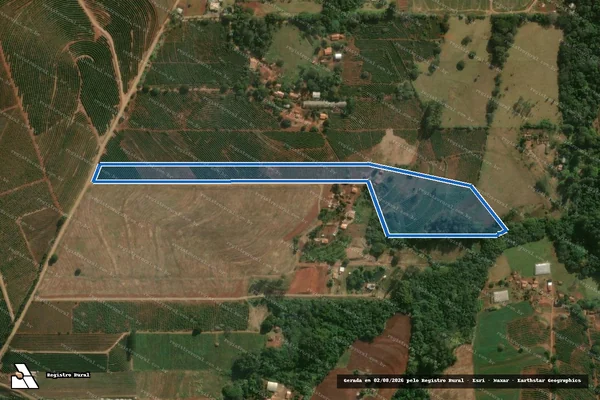 Imagem de satélite de Lote n° 121-A/3  - Parte 1 em Jandaia do Sul - PR