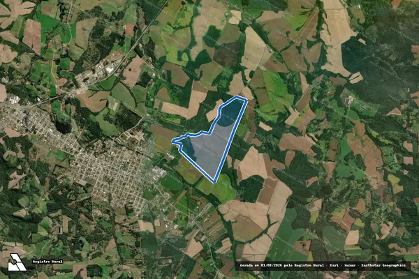Imagem de satélite de FAZENDA DA SEDE - GLEBA A em Papanduva - SC