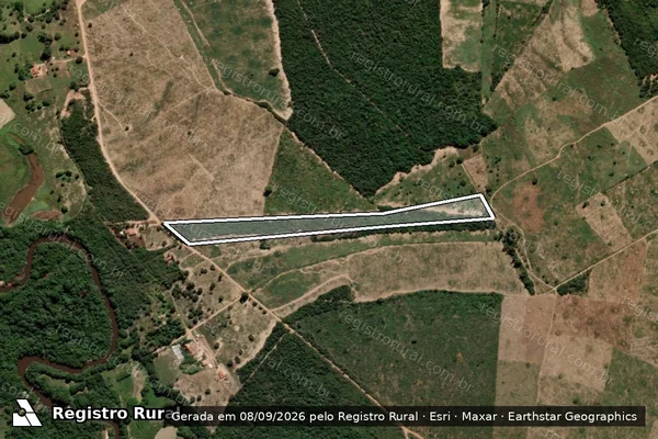 Imagem de satélite de FAZENDA TEIÚ / GLEBA "B"