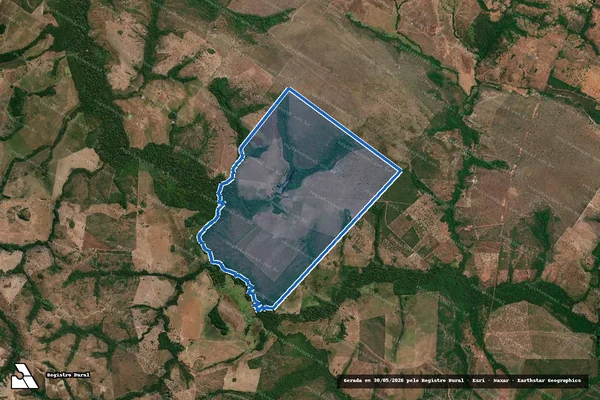Imagem de satélite de Fazenda Nossa Senhora Aparecida, Parte do Lote 42, do Loteamento Araguacema, 7ª etapa - Parte 1 em Dois Irmãos do Tocantins - TO