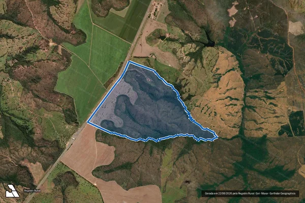 Imagem de satélite de Fazenda Pirapitinga dos Monteiros - Parte 1 em Campo Alegre de Goiás - GO