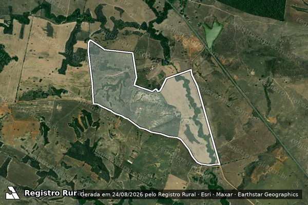 Imagem de satélite de FAZENDA SANTA ROSA - GLEBA 06 em Simão Dias - SE