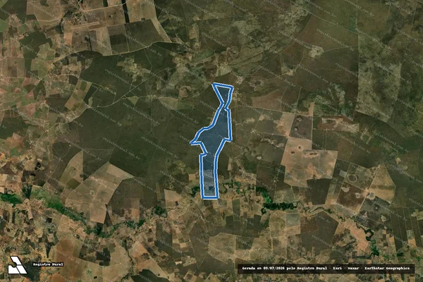 Imagem de satélite de FAZENDA PATINHO - Parte 1 em Serra Dourada - BA