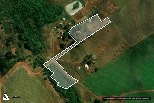 Imagem de satélite de Estância Santa Regina - Quinhão 10 em Campo Grande - MS