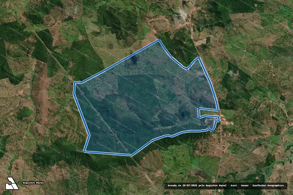 Imagem de satélite de FAZENDA SANTA MARIA em Poção de Pedras - MA