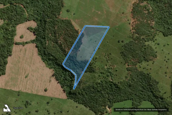 Imagem de satélite de FAZENDA RIO PRETO, lugar MODERNA - ONIAS em Rio Verde - GO