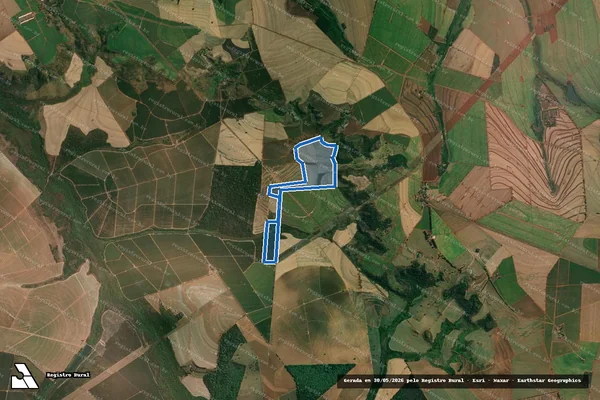 Imagem de satélite de FAZENDA ZANARDI - B em Boa Esperança do Sul - SP