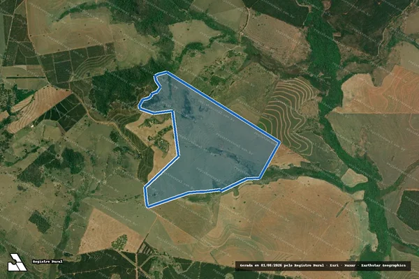 Imagem de satélite de FAZENDA SÃO MATHEUS - SAO MATHEUS em Gália - SP