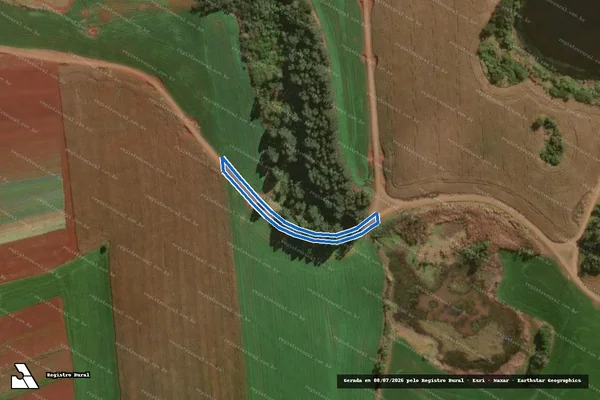 Imagem de satélite de FAZENDA RIO VERDE - Estrada em Santo Antônio do Paraíso - PR