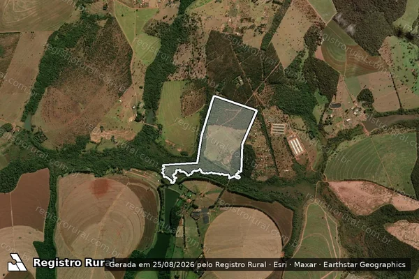 Imagem de satélite de Fazenda Água Limpa - Matricula 106.708 em Uberlândia - MG