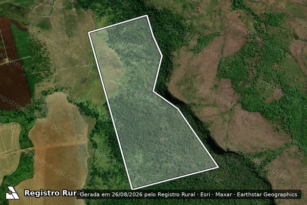 Imagem de satélite de FAZENDA SERRA VERDE - PARCELA 2 em São Félix do Xingu - PA