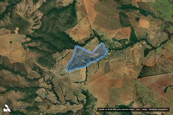 Imagem de satélite de FAZENDA CAPETINGA-LUGAR CAUÃ - Parcela 1 em Paracatu - MG