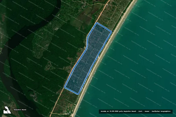 Imagem de satélite de Gajuru - Parte 2 em Barra de Santo Antônio - AL