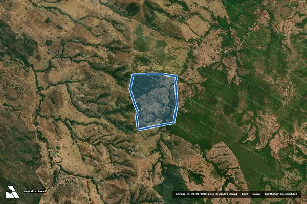 Imagem de satélite de FAZENDA PEROBA - Parcela 1 em Arenópolis - GO