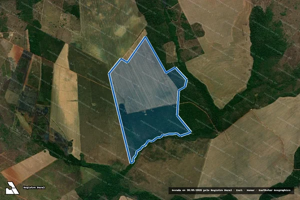 Imagem de satélite de FAZENDA CORREGO DOS PATOS Parte do Lote 125 do Loteamento Araguacema 2ª Etapa, fls.01 - 001 em Araguacema - TO
