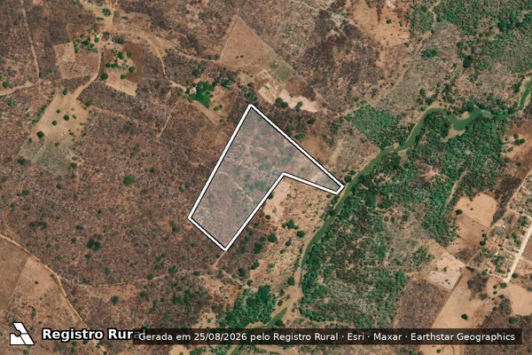 Imagem de satélite de GLEBA SACO - RAILON em São Francisco do Piauí - PI