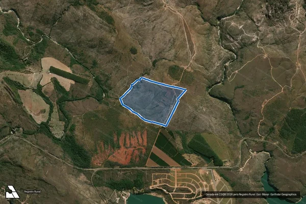Imagem de satélite de Fazenda Talhados - Parte 1 em São João Batista do Glória - MG