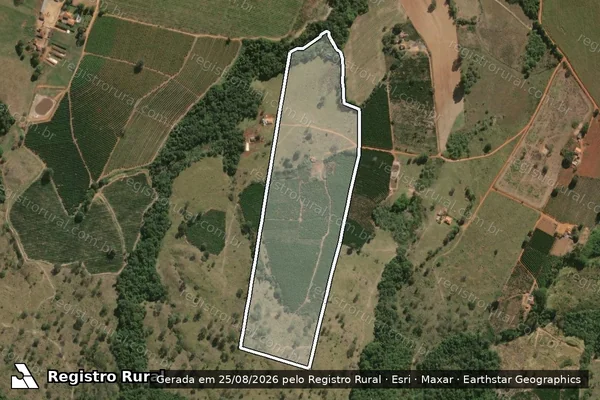 Imagem de satélite de Fazenda Jacuba - PARCELA 01 em Alpinópolis - MG