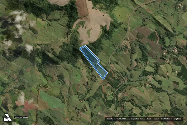 Imagem de satélite de Sitio São Roque - Parte 1 em Fartura - SP