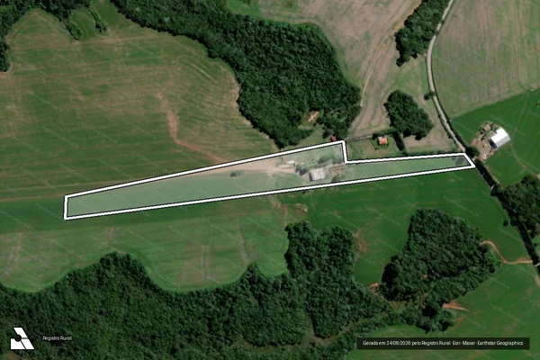 Imagem de satélite de FAZENDA JACUZINHO - Matrícula 757-GLEBA 2 em Teixeira Soares - PR