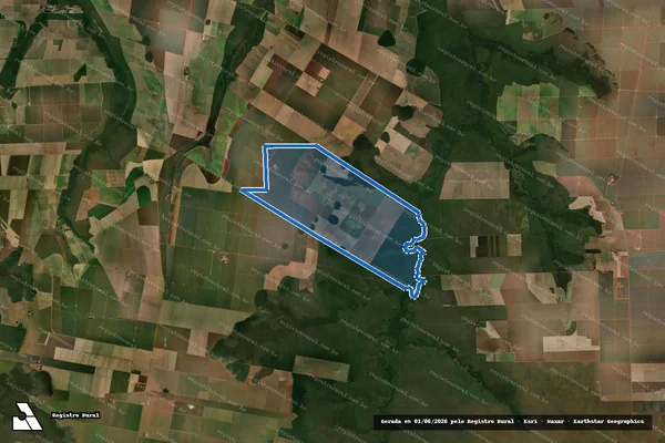 Imagem de satélite de FAZENDA NOSSA SENHORA DE FÁTIMA - Parte 1 em Campos de Júlio - MT