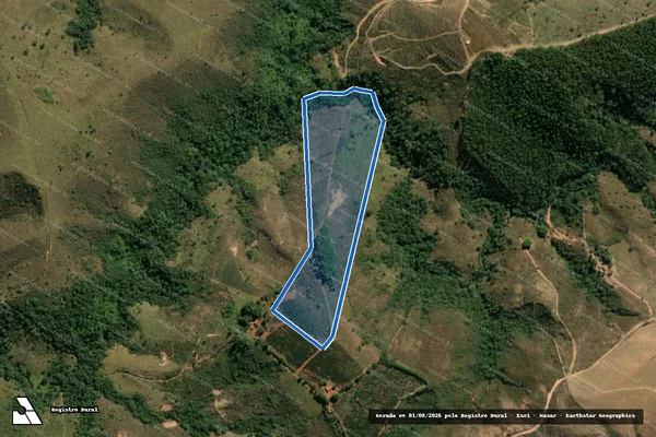 Imagem de satélite de FAZENDA GURITA - Gleba B em Tapiraí - MG
