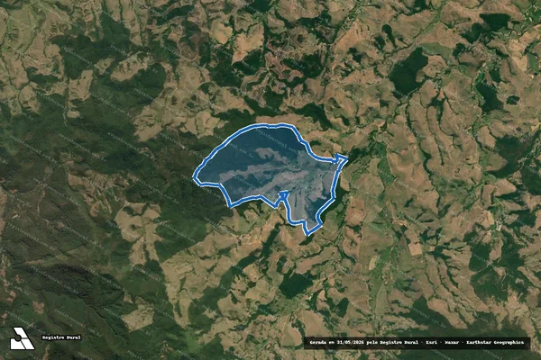 Imagem de satélite de Fazenda Bela Vista em Queluz - SP