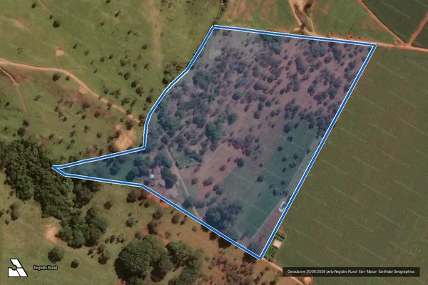 Imagem de satélite de FAZENDA PALMEIRAS - Gleba A em Rio Paranaíba - MG