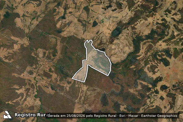 Imagem de satélite de Fazenda Boa Vista - Gleba 03 em Monte Alegre de Goiás - GO