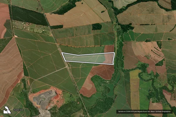 Imagem de satélite de Fazenda Pouso Alegre ? Imóvel 02 - Gleba C2 em Paraguaçu Paulista - SP