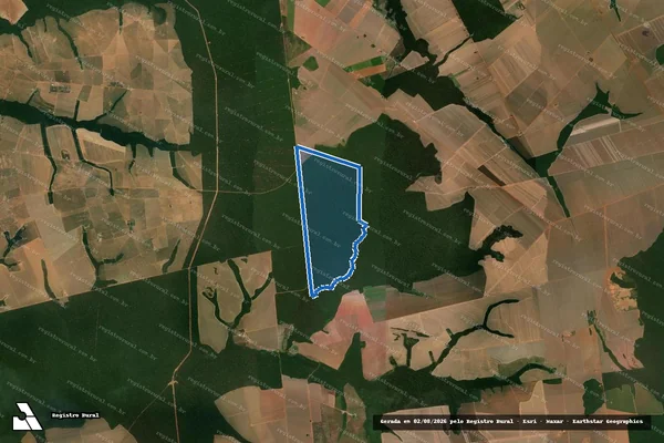 Imagem de satélite de FAZENDA NOVA BURITI - Parte 02 Desmembrada em Nova Mutum - MT