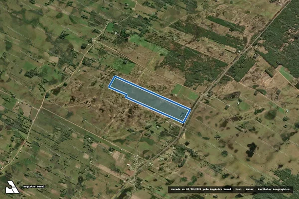Imagem de satélite de Fazenda Olhos d?Água  - Parte 1 em Tavares - RS