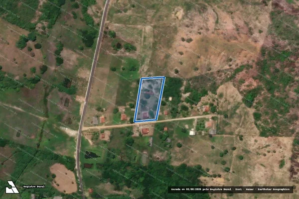 Imagem de satélite de FAZENDA VARZEA DAS FLORES - GLEBA 08 em Santo Amaro das Brotas - SE