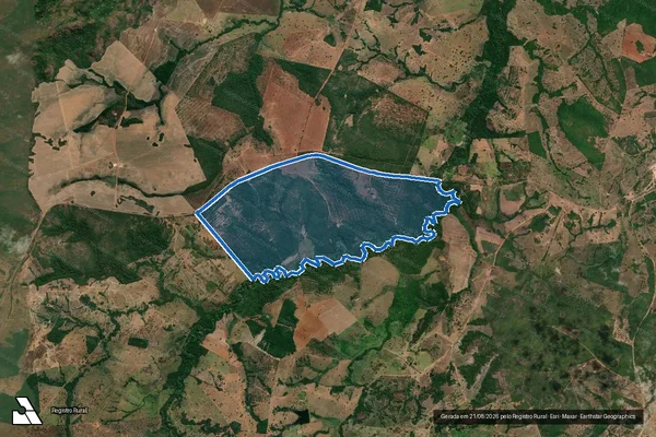 Imagem de satélite de FAZENDA ALVORADA - 02 em Santa Tereza de Goiás - GO